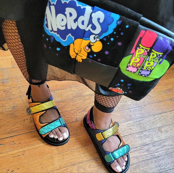 ONE DAY ONLY SALE- KURT GEIGER LONDON MULTICOLOR SANDALS - Picture 10 of 13